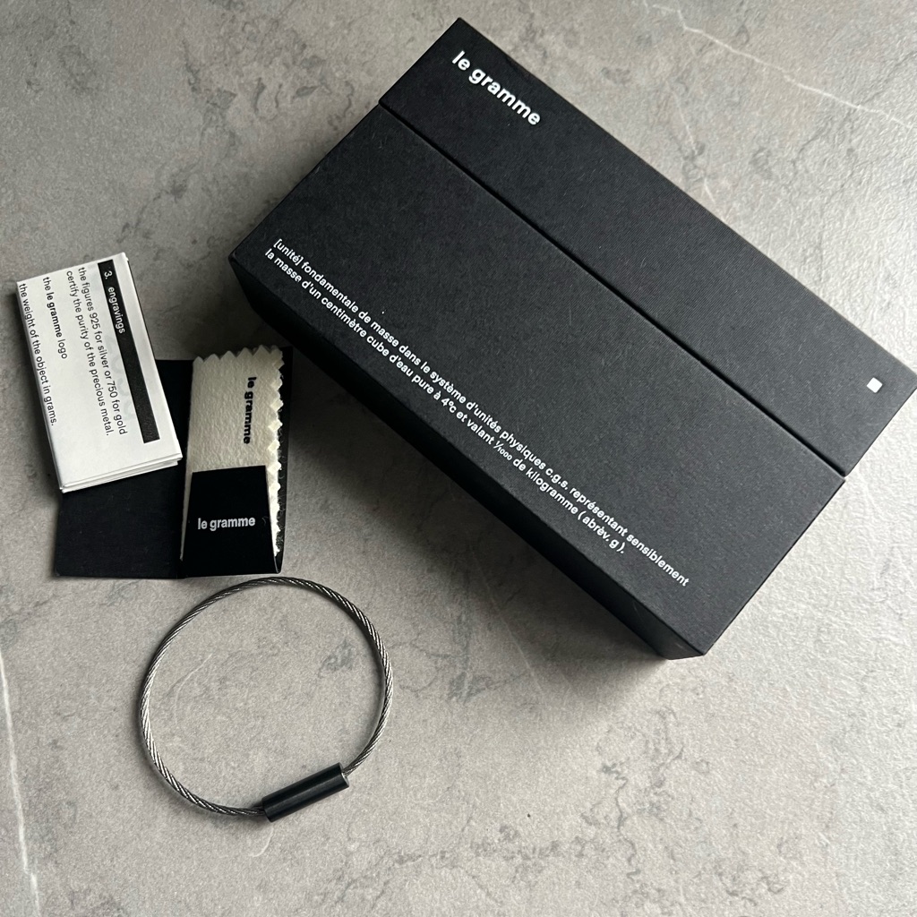 Le Gramme 5g Brushed Ceramic Cable Bracelet Unisex — image 3 of 8